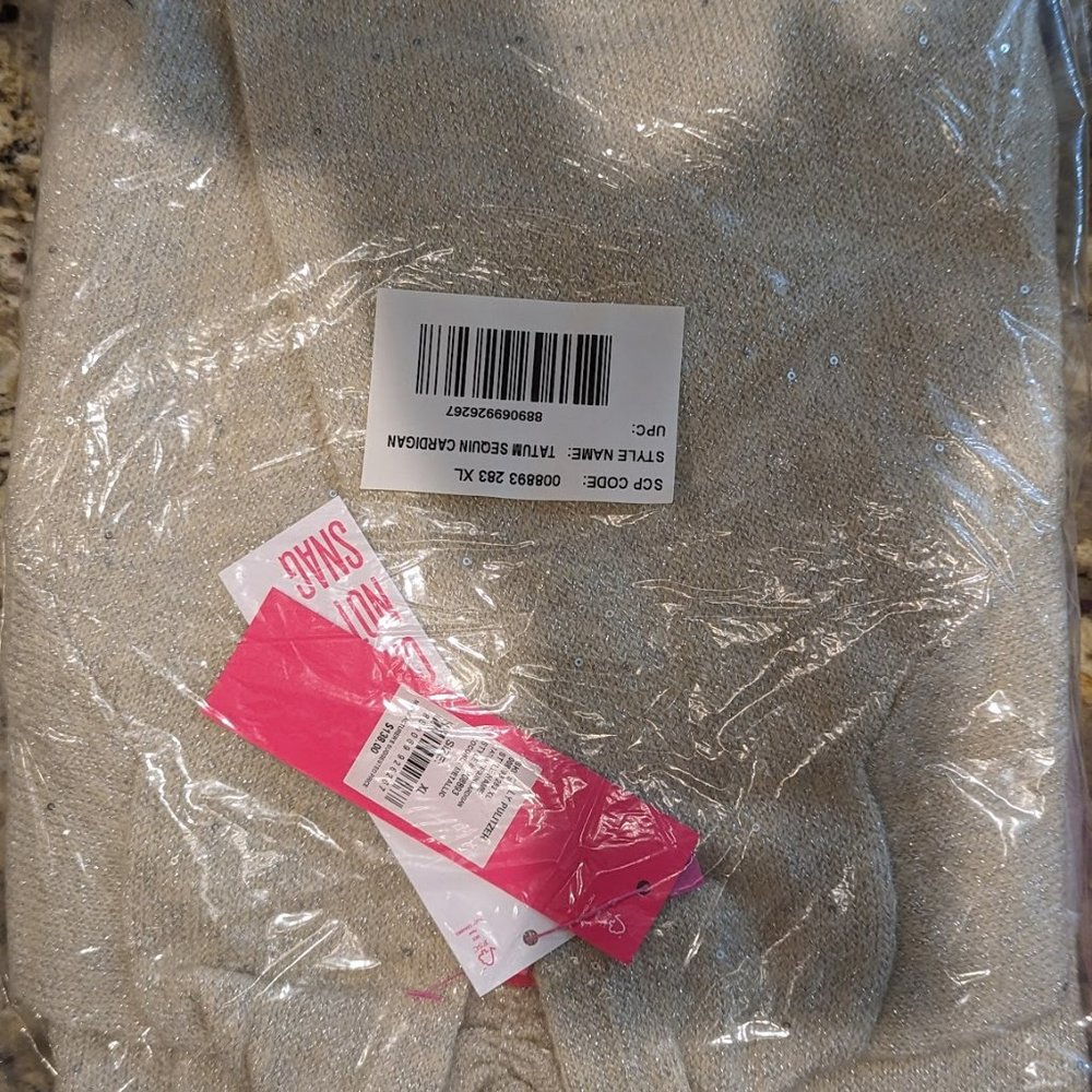 Lily Pulitzer Tatum Sequin Cardigan, NWT, Size XL